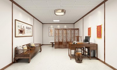 中式医院3D模型下载